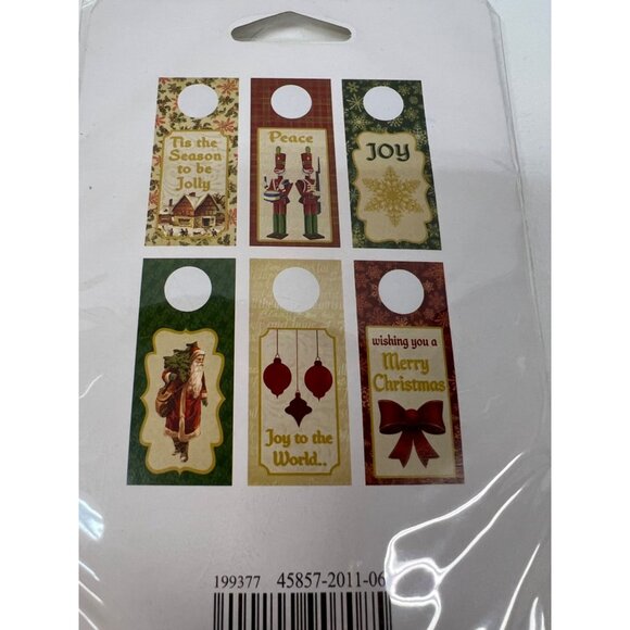 2011 Recollections Christmas Wine Bottle Gift Tags 6-Pack Holiday Designs - Picture 5 of 5